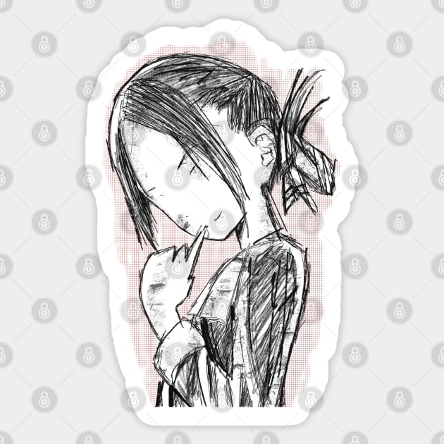 Kaguya Shinomiya Sketch Kaguya-sama Ultra Romantic Anime Sticker by Animangapoi